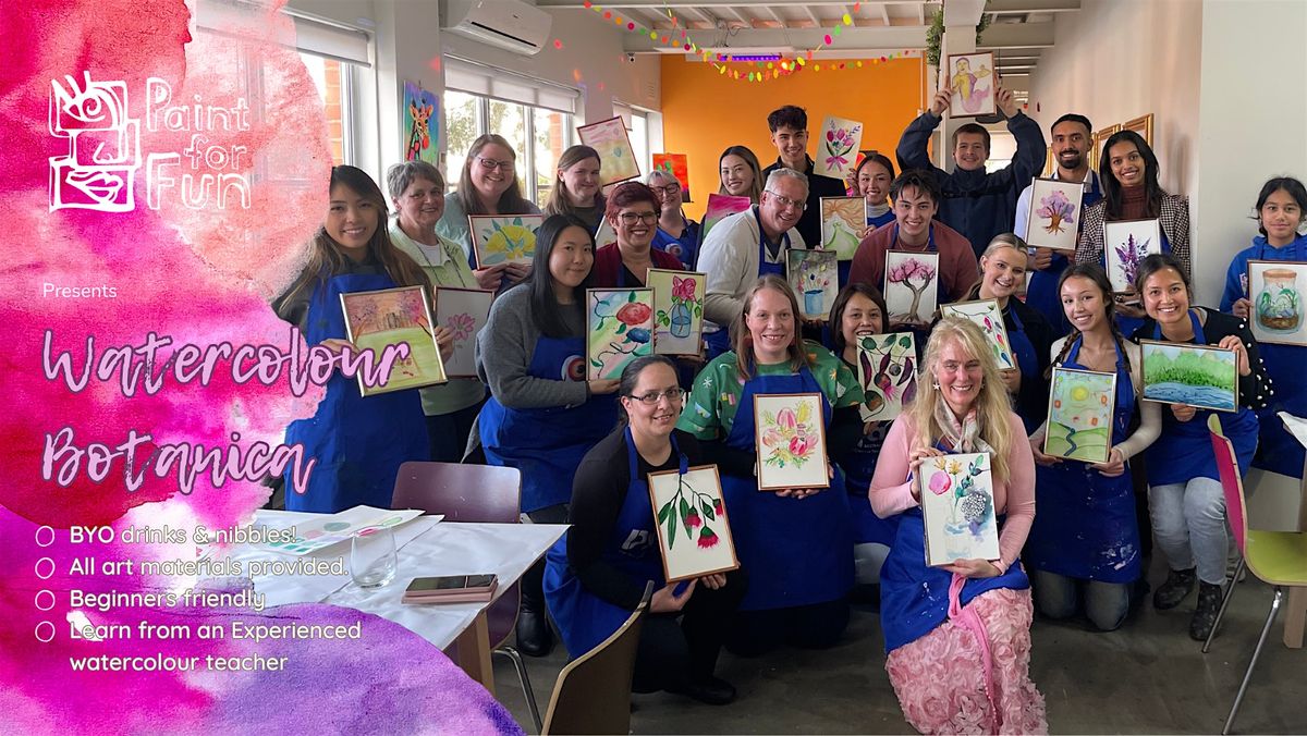 Paint and Sip: Watercolour Botanical and Florals, 2 November | Event in Port Melbourne | AllEvents