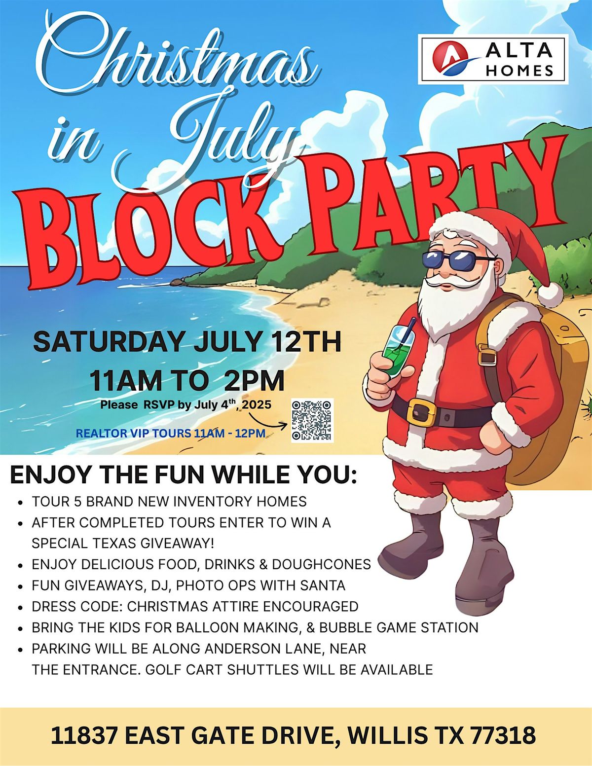 Christmas in July - Block Party, 12 July | Event in Willis | AllEvents