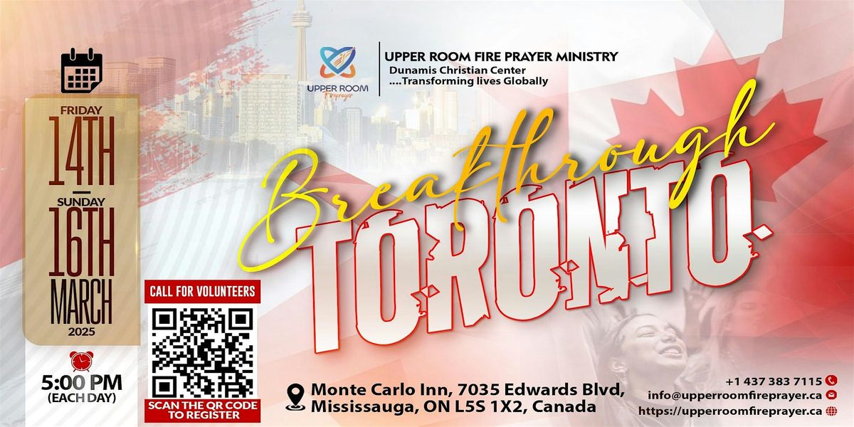 Breakthrough Toronto Canada, 31 May | Event in Mississauga | AllEvents
