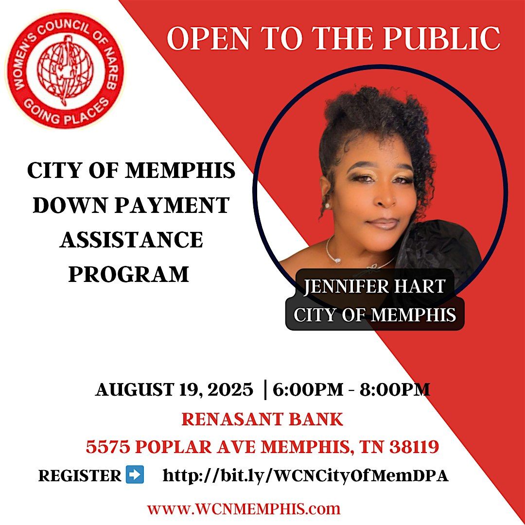 City of Memphis Down Payment Assistance, 19 August | Event in Memphis | AllEvents