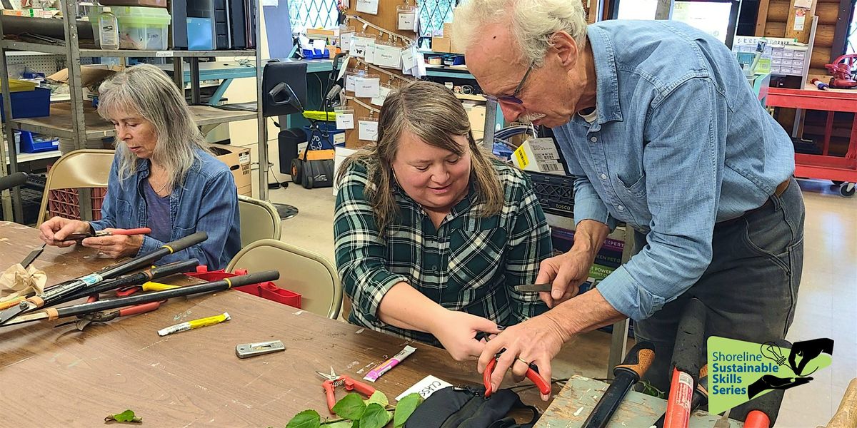 Tool Sharpening (Shoreline Sustainable Skill Series), 18 October | Event in Shoreline | AllEvents
