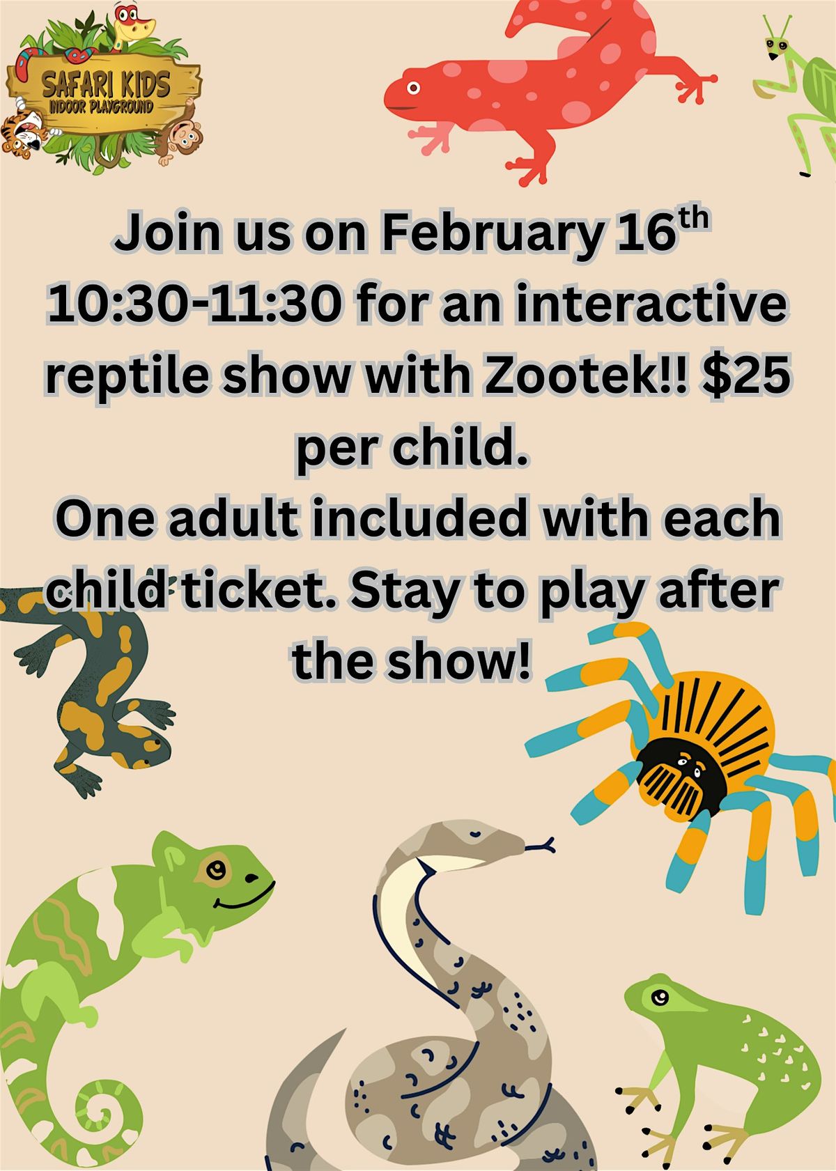 Family Day Reptile Show, 16 February | Event in New Tecumseth | AllEvents