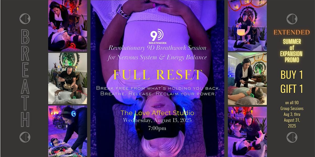 Full Reset - 9D Breathwork Journey, 13 August | Event in Dallas | AllEvents
