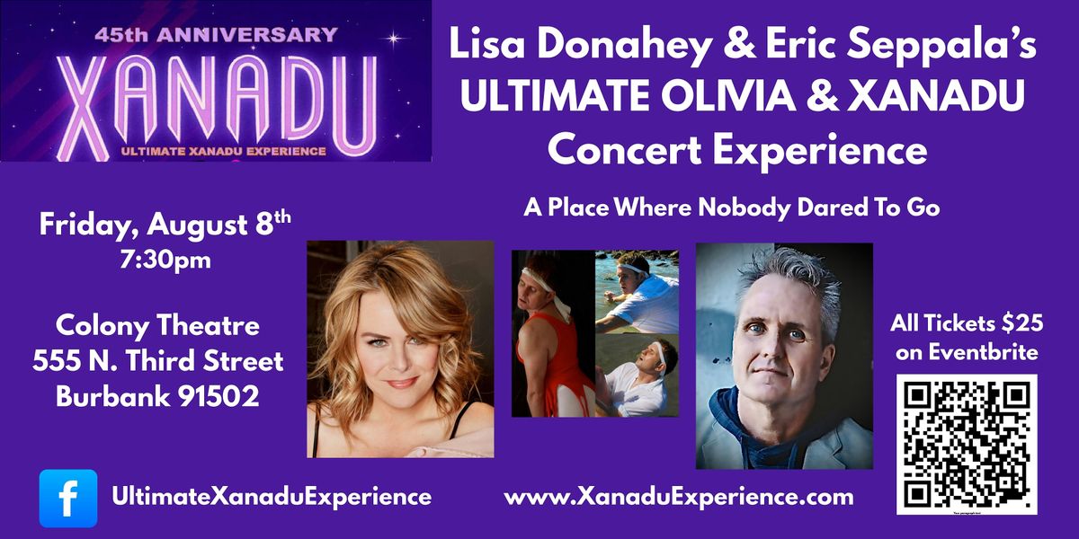 Lisa & Eric’s Ultimate Olivia Newton-John & Xanadu Concert Experience, 8 August | Event in Burbank
