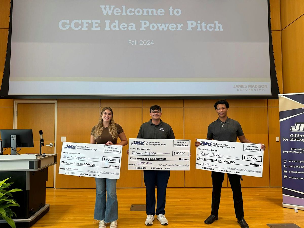 GCFE Idea Power Pitch, 8 October | Event in Harrisonburg | AllEvents