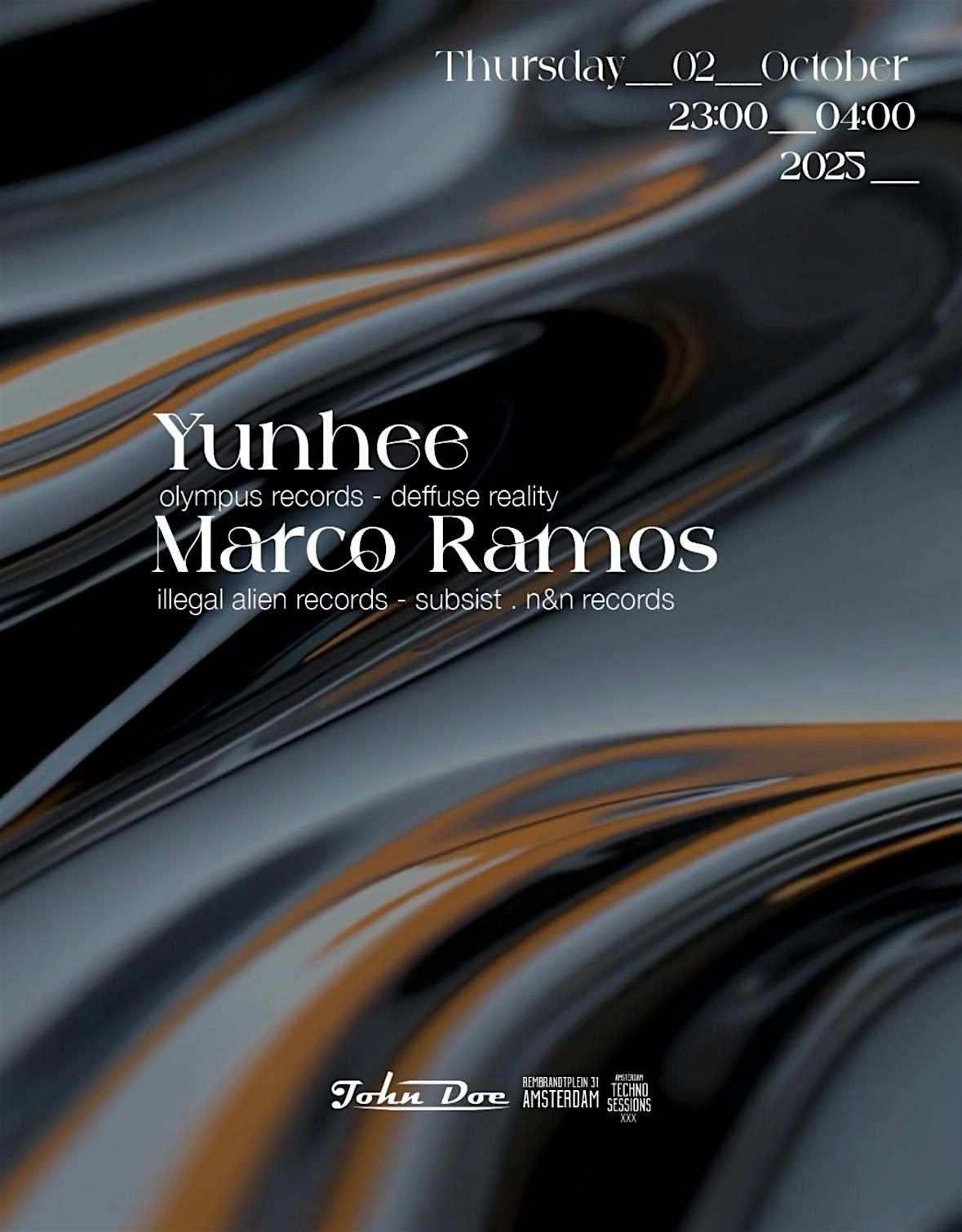 Amsterdam Techno Sessions w/ Yunhee (Olympus Records) & Marco Ramos (N&N) | Event in Amsterdam | AllEvents