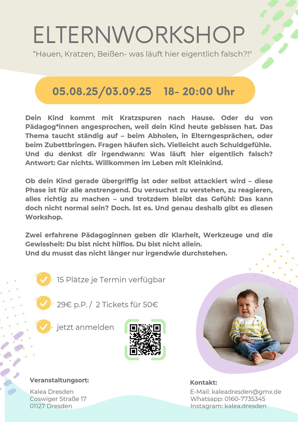 Elternworkshop "Hauen, Kratzen, Beißen", 5 August | Event in Dresden | AllEvents