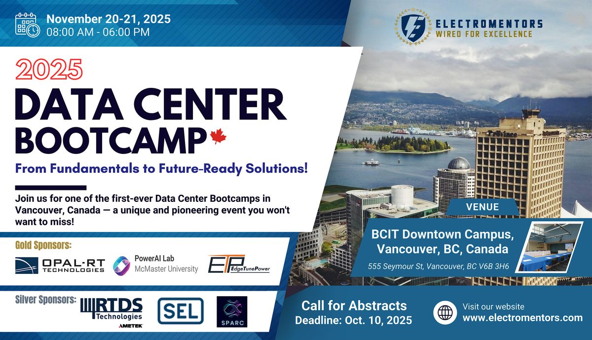 VACNOUVER 2025 DATA CENTER BOOTCAMP, 20 November | Event in Vancouver | AllEvents