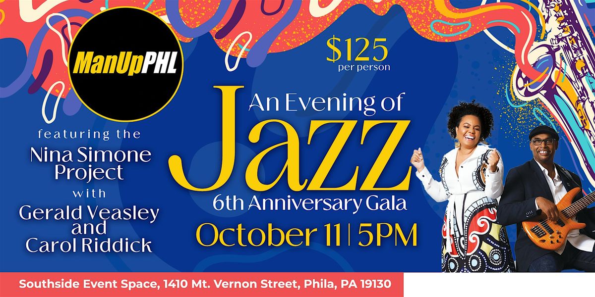An Evening of Jazz ManUpPHL Fundraiser, 11 October | Event in Philadelphia | AllEvents