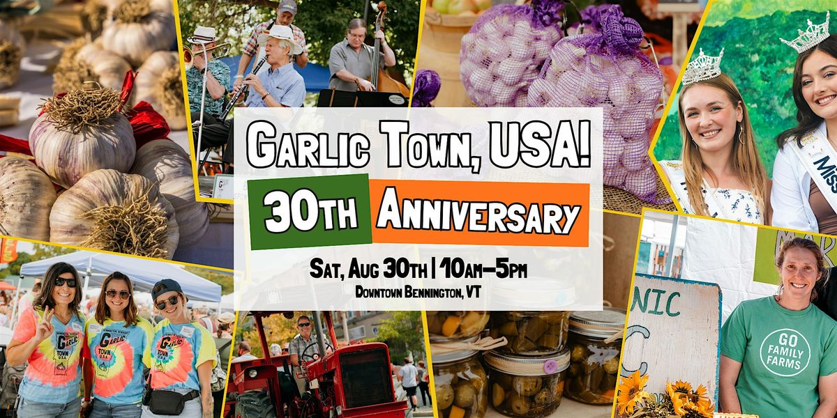 Garlic Town, USA Festival 2025!, 30 August | Event in Bennington | AllEvents