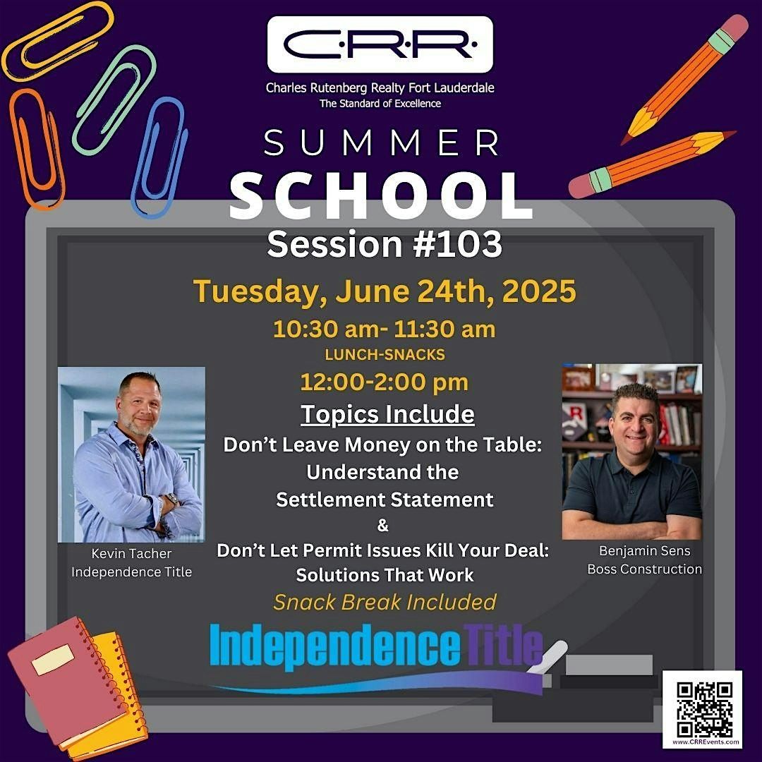 CRR Summer School Session 103 | Event in Fort Lauderdale | AllEvents