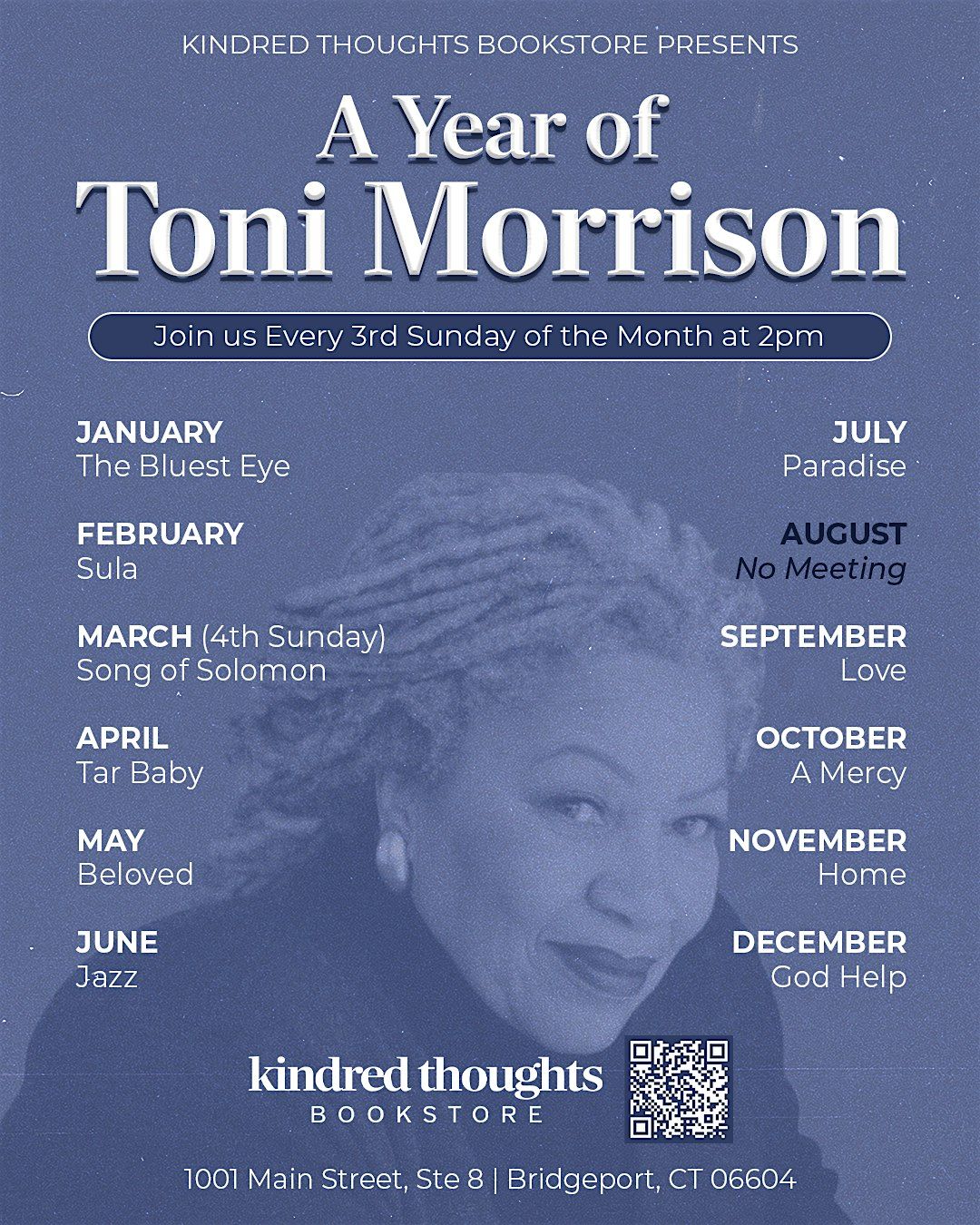 A Year of Toni Morrison: The Bluest Eye, 18 January | Event in Bridgeport | AllEvents