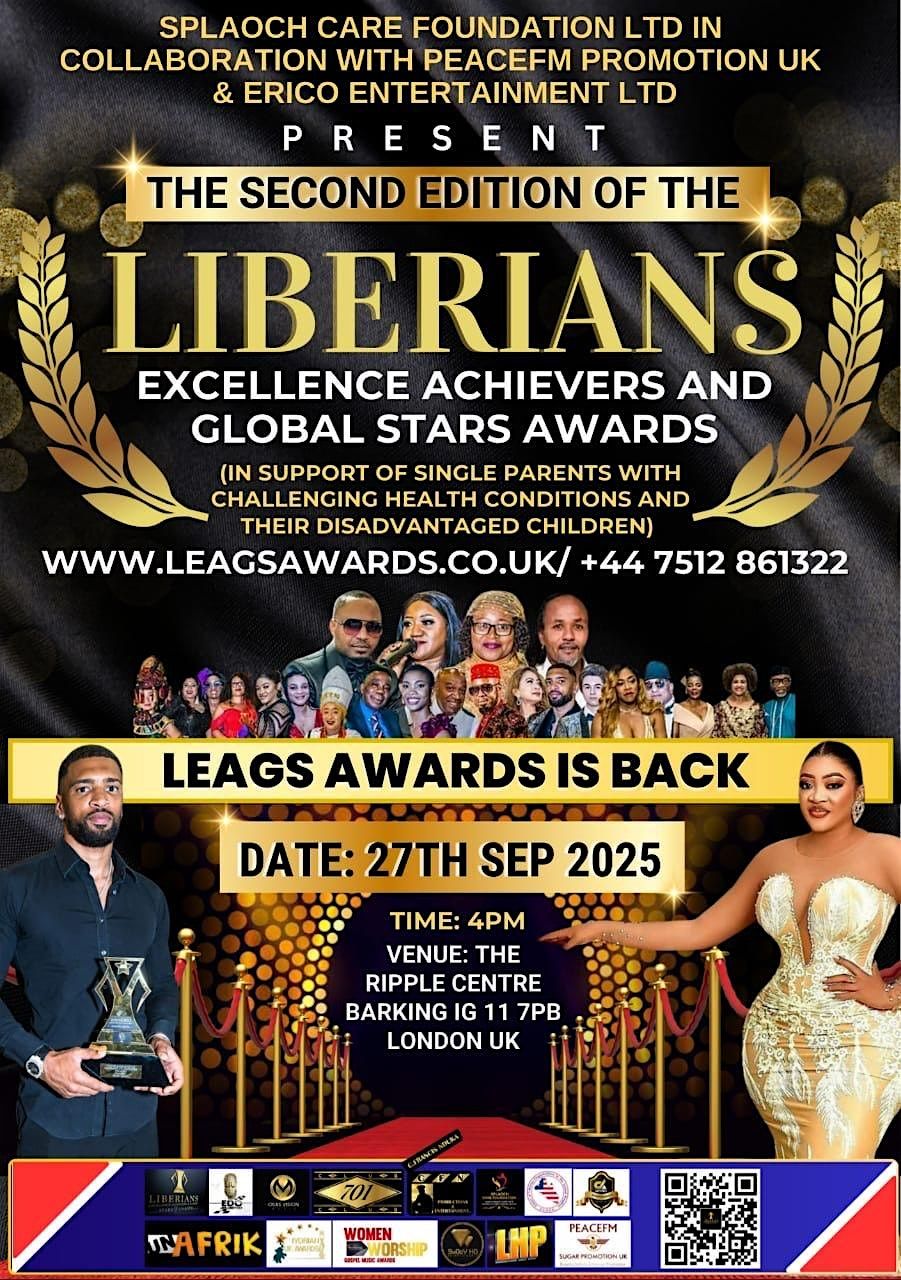 LIBERIANS EXCELLENCE ACHIEVERS AND GLOBAL STARS AWARDS 2025, 27 September | Event in Barking | AllEvents