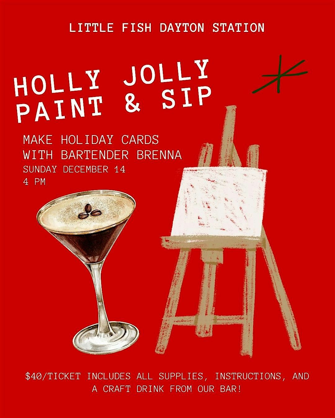 Holiday Card Decorating & Sip!, 14 December | Event in Dayton | AllEvents