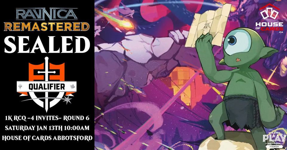 Ravnica Remastered Sealed 1K RCQ+ House of Cards Abbotsford *4