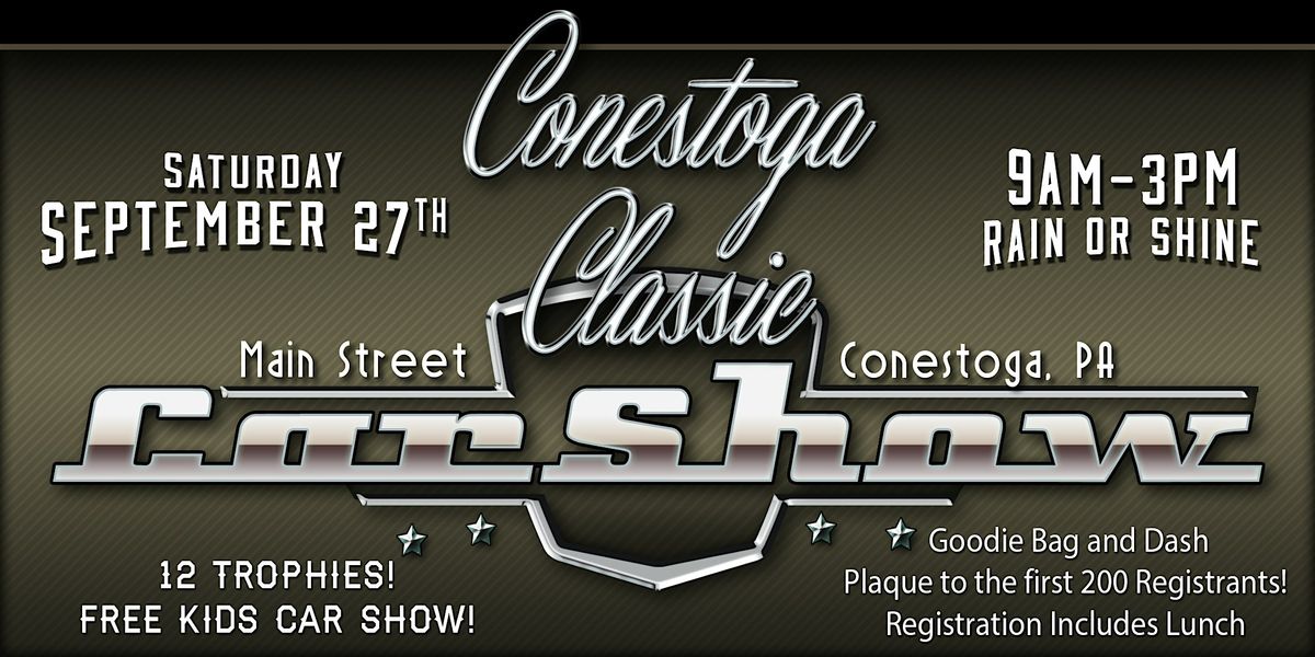 11th Annual Conestoga Car Show, 27 September | Event in Conestoga | AllEvents