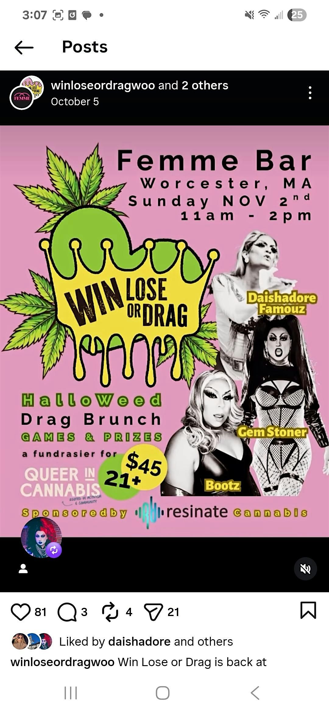 HALLO-W**d Win Lose Drag x Femme, 2 November | Event in Worcester | AllEvents