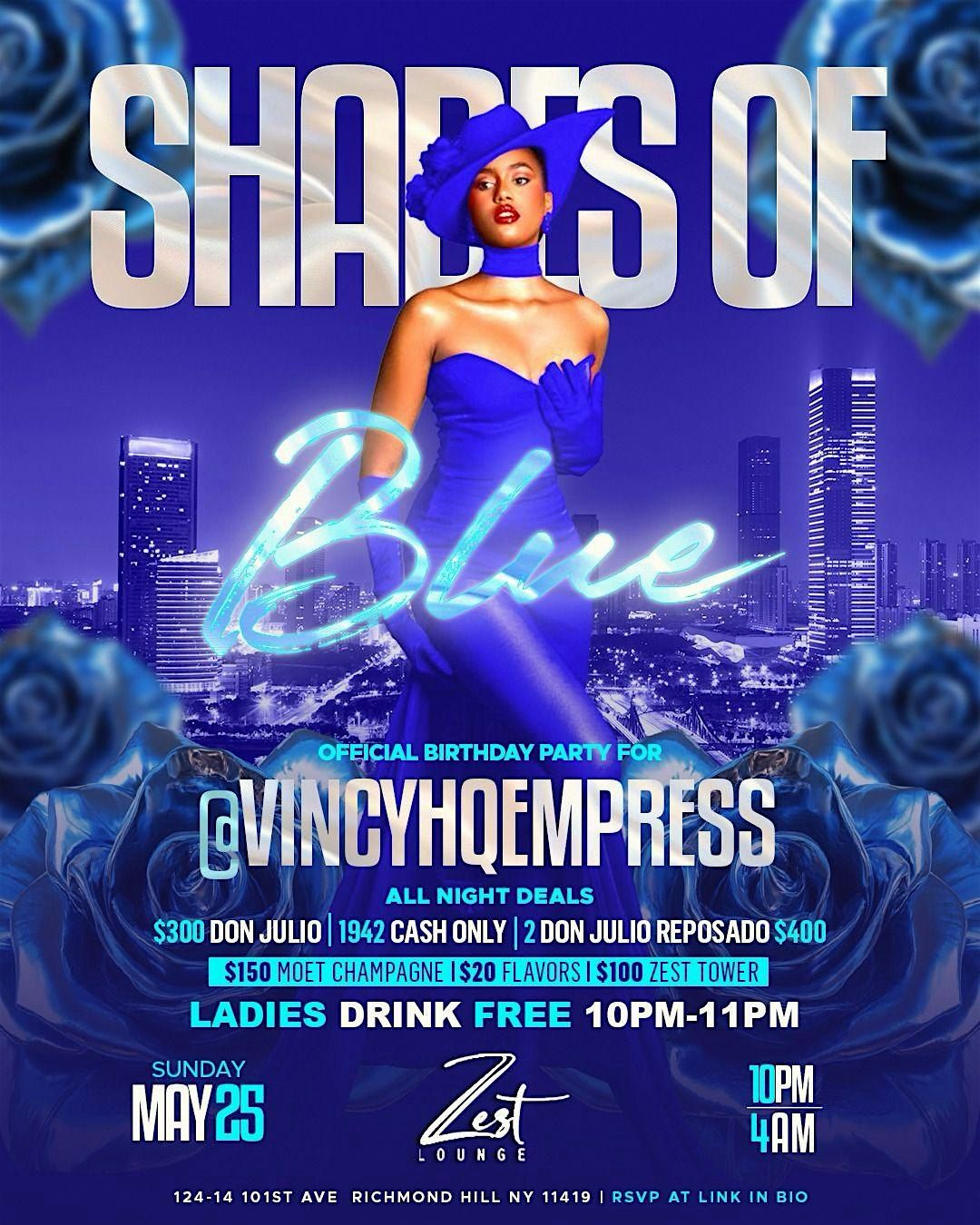 Shades of Blue, 25 May | Event in Queens | AllEvents