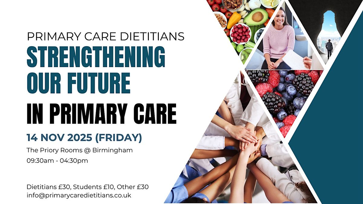 Strengthening our future in primary care, 14 November | Event in Birmingham | AllEvents