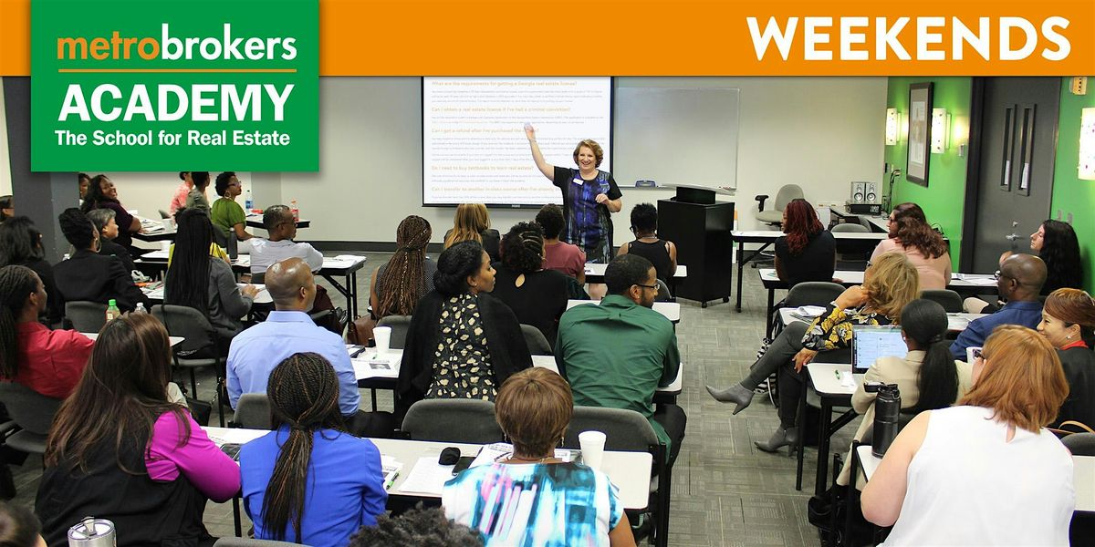 Real Estate Pre-License Class -LIVE/In-Person WEEKEND Class (Marcus Patton), 31 May | Event in Atlanta | AllEvents
