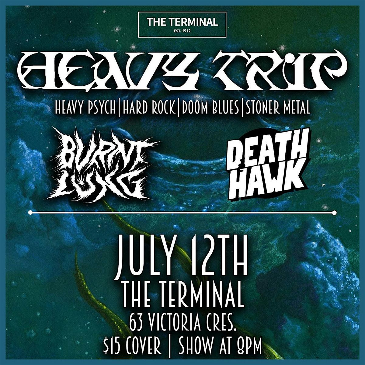 HEAVY TRIP W/ Guests Burnt Lung and Death Hawk Live at the Terminal Nanaimo, 12 July | Event in Nanaimo | AllEvents