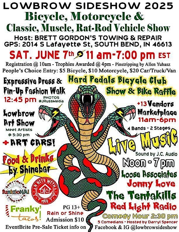 Lowbrow Sideshow 2025, 7 June | Event in South Bend | AllEvents
