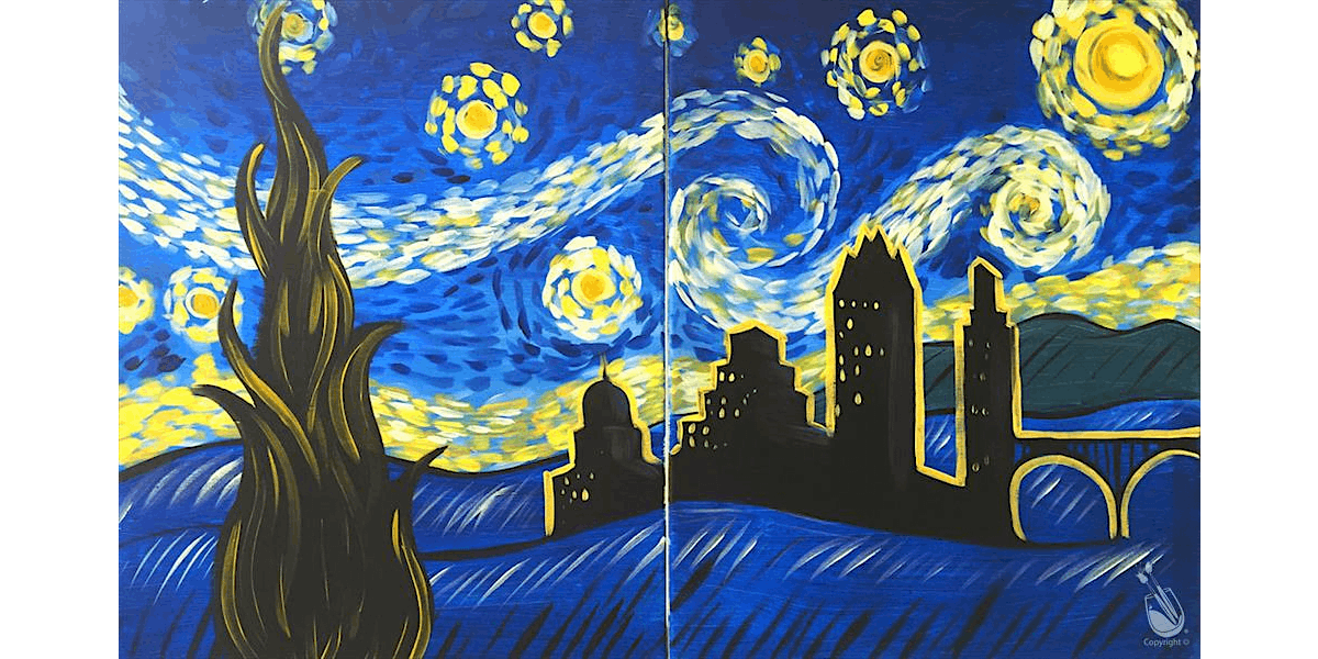 Starry Night Over Austin - Paint and Sip in Austin | Classpop!™, 16 August | Event in Austin | AllEvents