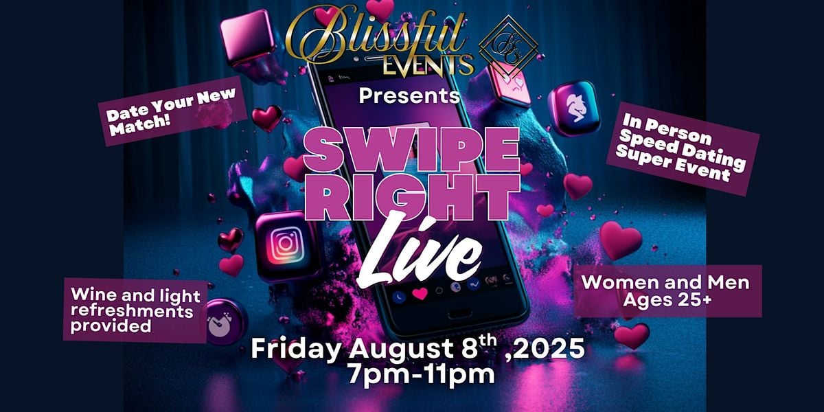 Swipe Right Live Speed Dating Event, 8 August | Event in Williamsburg | AllEvents