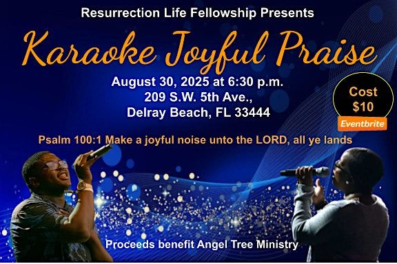Karaoke - Joyful Praise, 30 August | Event in Delray Beach | AllEvents