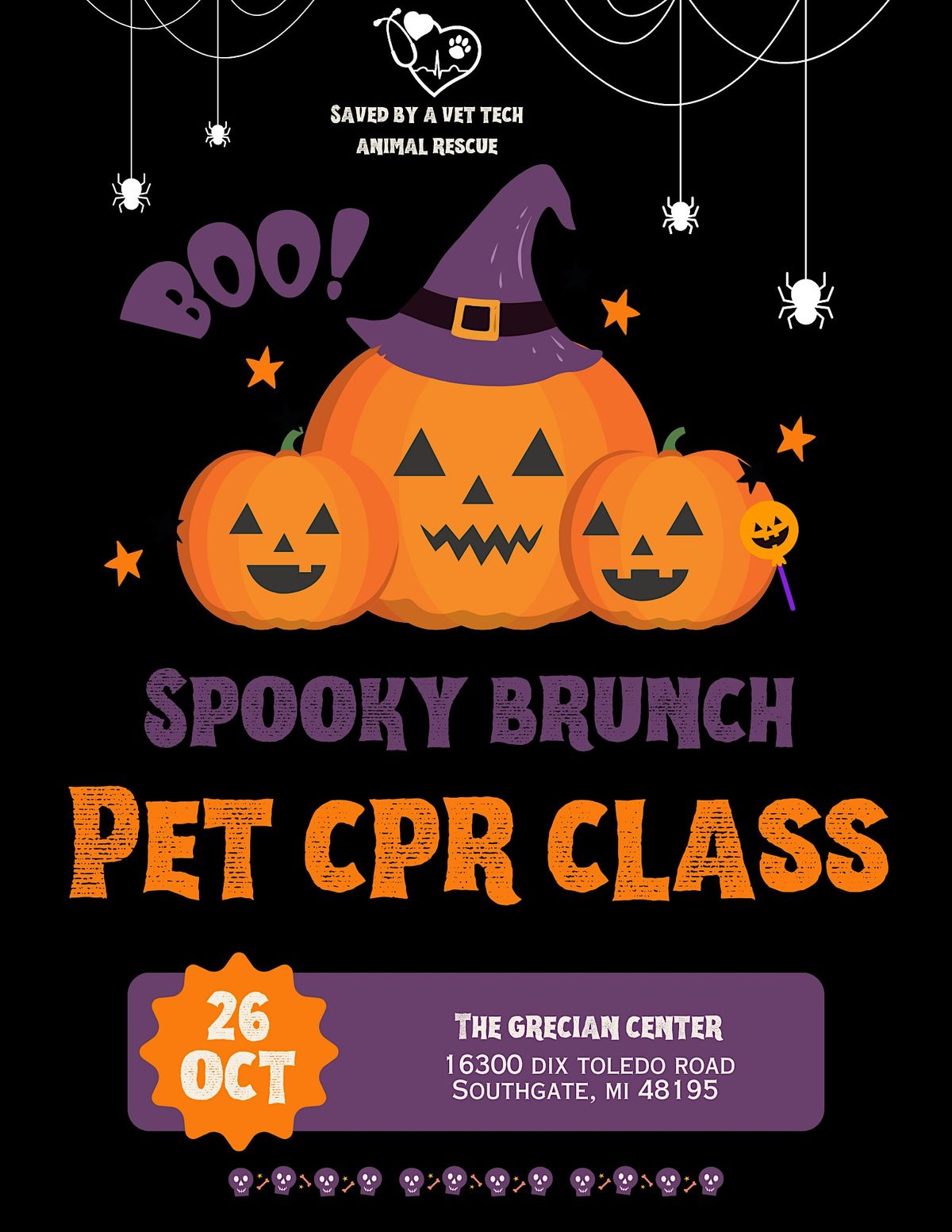 Spooky Brunch - Pet CPR & First Aid Class Fundraiser, 26 October | Event in Southgate | AllEvents