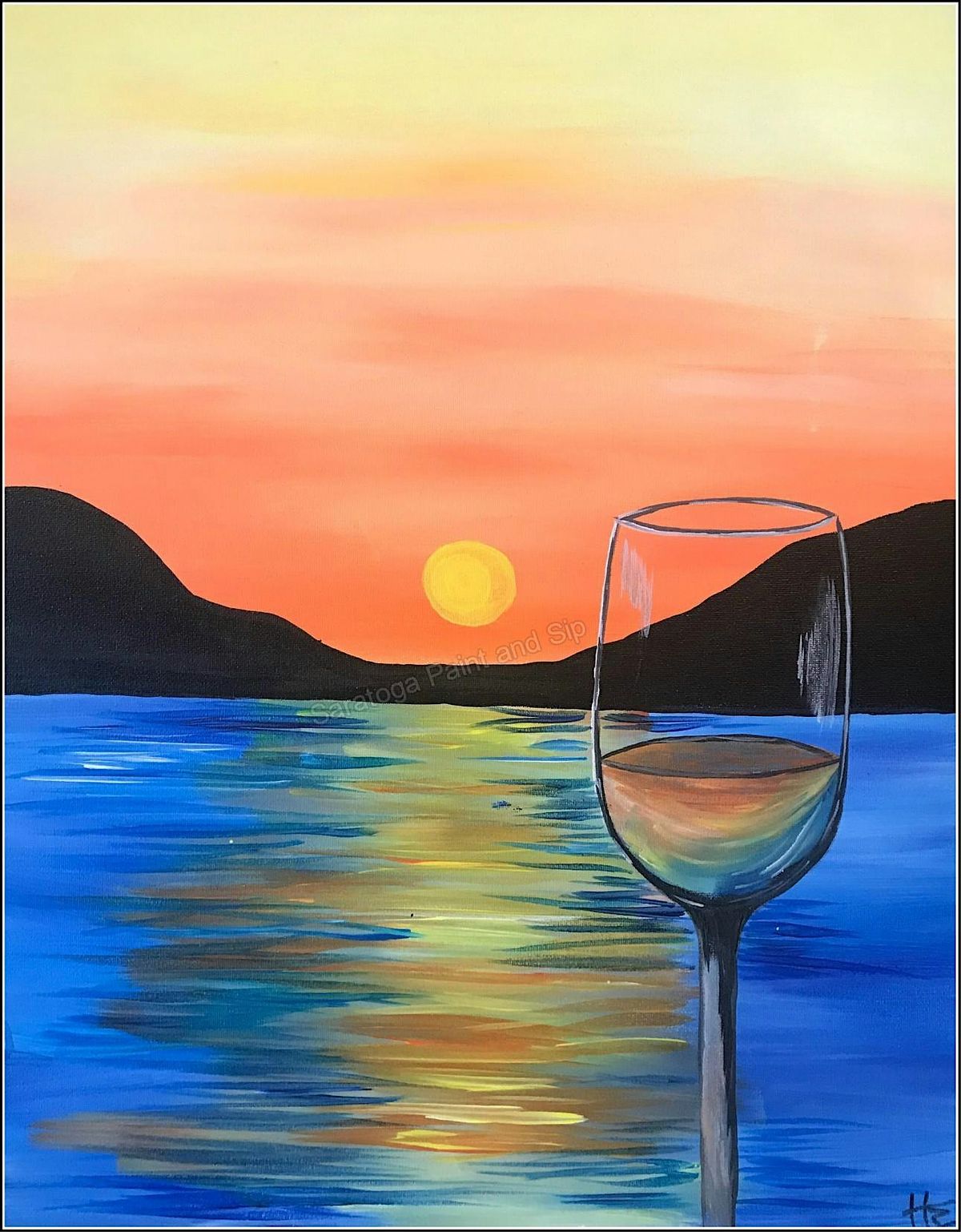 Travel Event: Paint & Drip at SHAC – Wine Sunset, 21 August | Event in Averill Park | AllEvents
