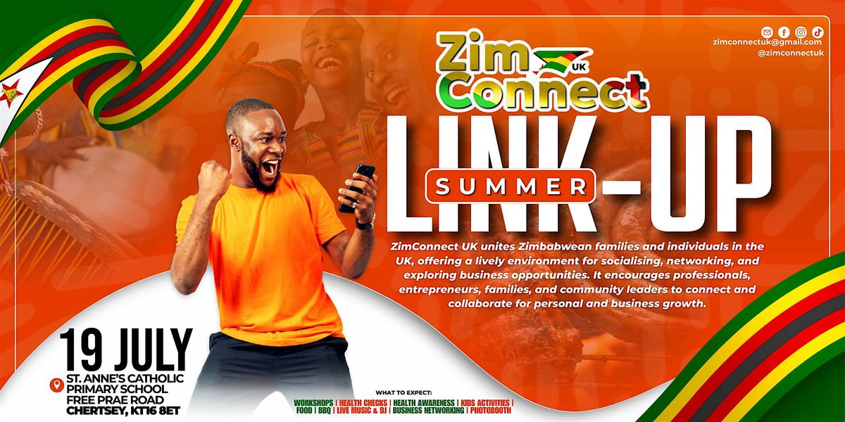 ZimConnect UK - Summer Link Up, 19 July | Event in Chertsey | AllEvents