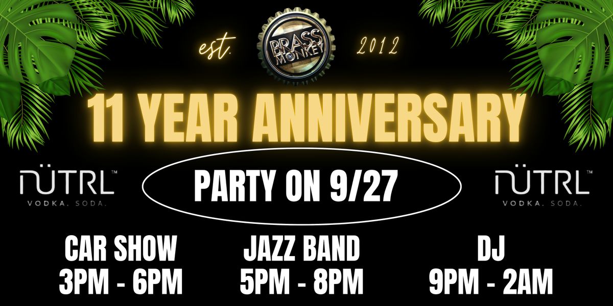 Brass Monkey 11 Year Anniversary Party, 27 September | Event in Providence | AllEvents