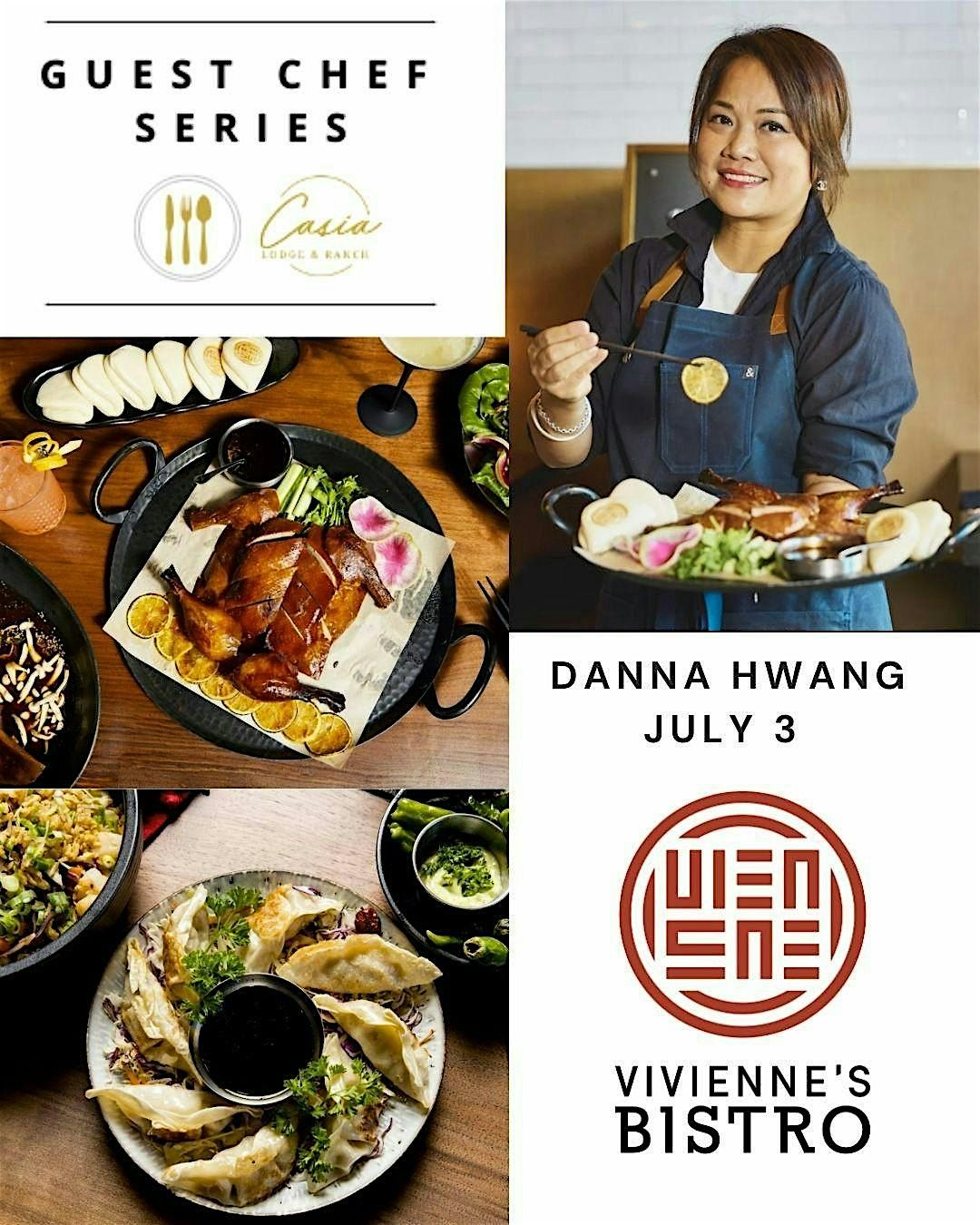 Guest Chef Danna Hwang of Vivienne’s Bistro, 3 July | Event in Twisp | AllEvents