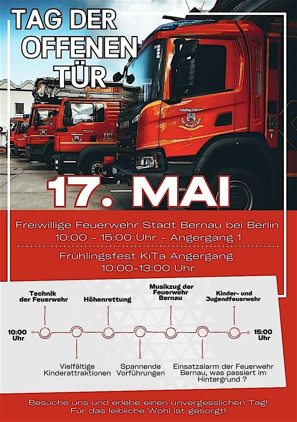 Tag der offenen Tür - Feuerwehr Bernau, 17 May | Event in Bernau bei Berlin | AllEvents