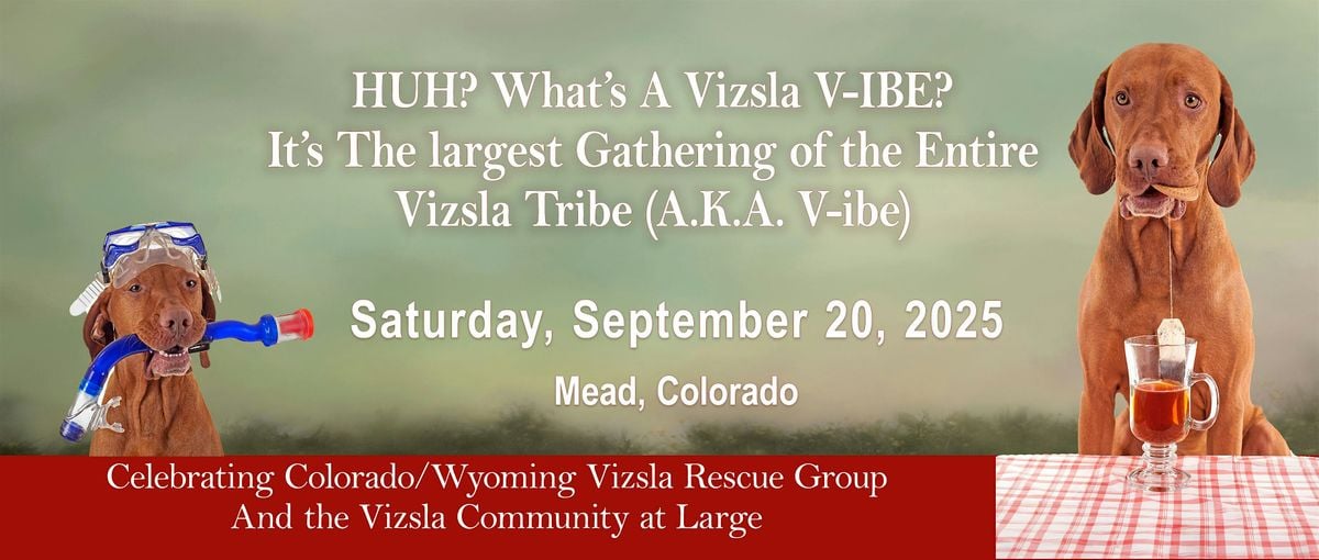 19th Annual Vizsla V-ibe, 20 September | Event in Mead | AllEvents