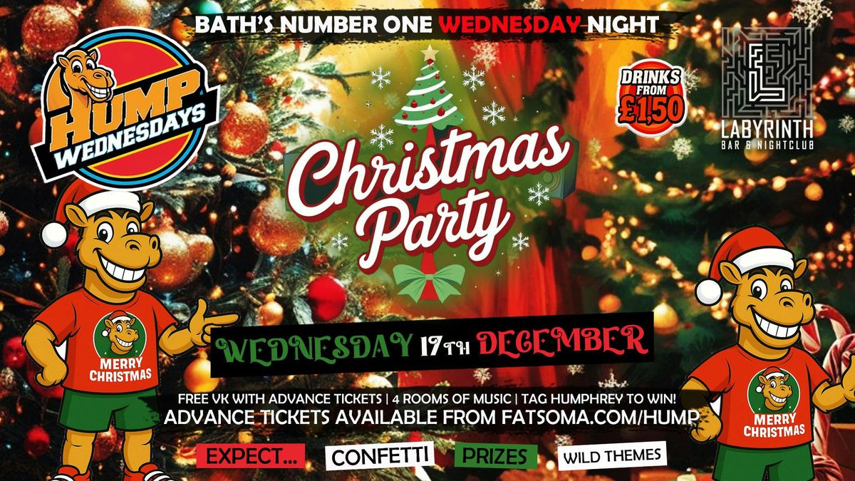🐫 Hump Wednesdays | 🎅🏼 Christmas Party 🎅🏼 Bath's Number One Wednesday Night!, 17 December | AllEvents