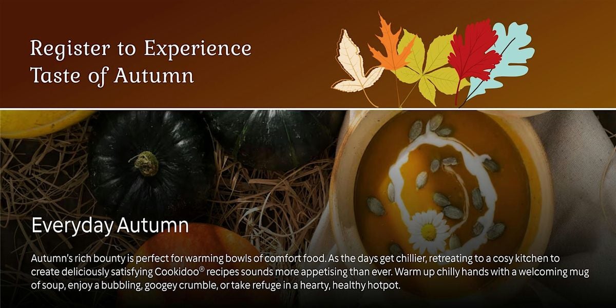 Taste of Autumn - Thermomix Cooking Class, 6 October | Event in Biggar | AllEvents