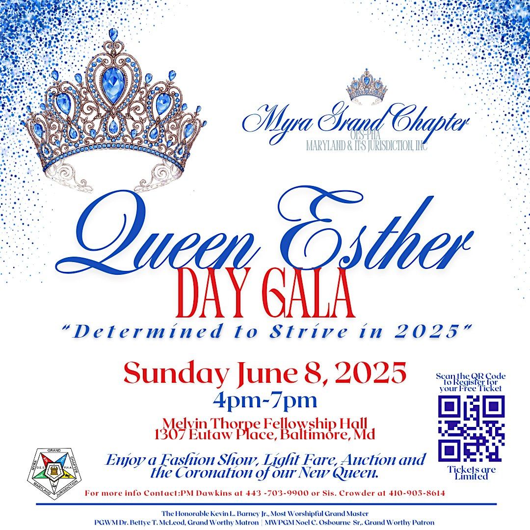 Myra Grand Chapter Queen Esther Gala, 8 June | Event in Baltimore | AllEvents