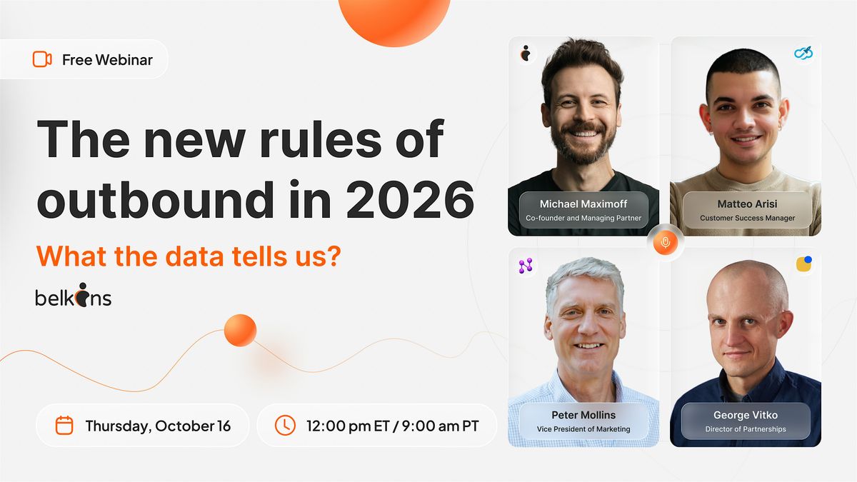 Free Online Webinar: The Future of Outbound in 2026 (New York Edition), 16 October | Event in New York | AllEvents