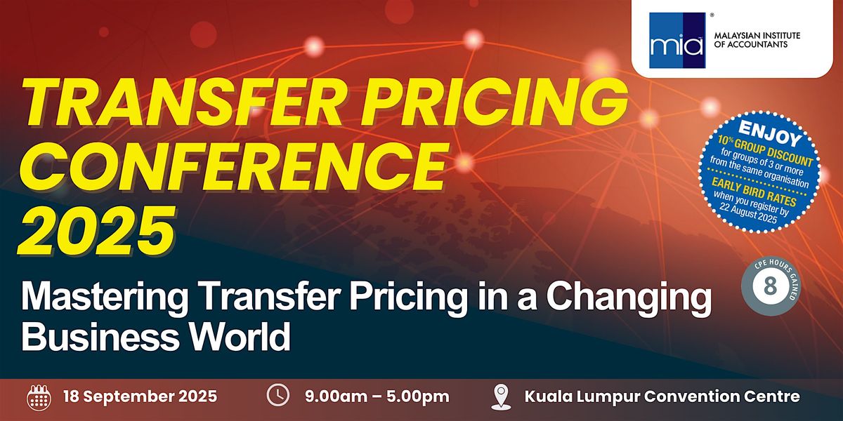Transfer Pricing Conference 2025, 18 September | Event in Kuala Lumpur | AllEvents