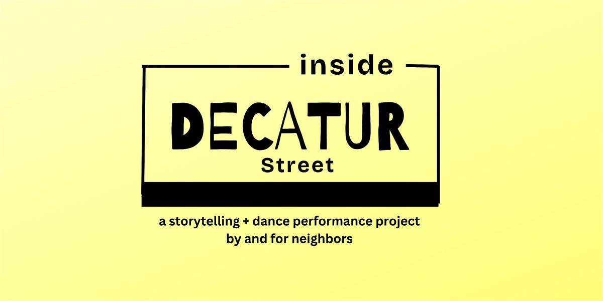 Inside Decatur Street: A Storytelling and Dance Performance Project, 22 November | Event in Brooklyn | AllEvents