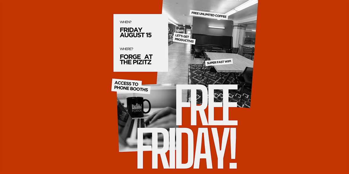 Free Friday at Forge, 15 August | Event in Birmingham | AllEvents
