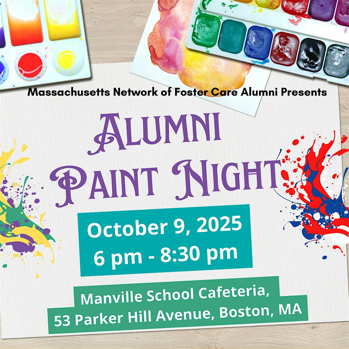Alumni Paint Night! In-Person AND Virtual Available, 9 October | Event in Boston | AllEvents