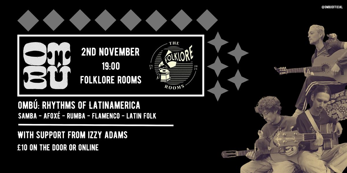 Ombú - Live at The Folklore Rooms, 2 November | Event in Brighton and Hove | AllEvents