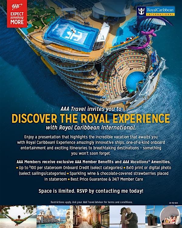 AAA Travel invites you to DISCOVER THE ROYAL EXPERIENCE, 12 May | Event in Greensboro | AllEvents
