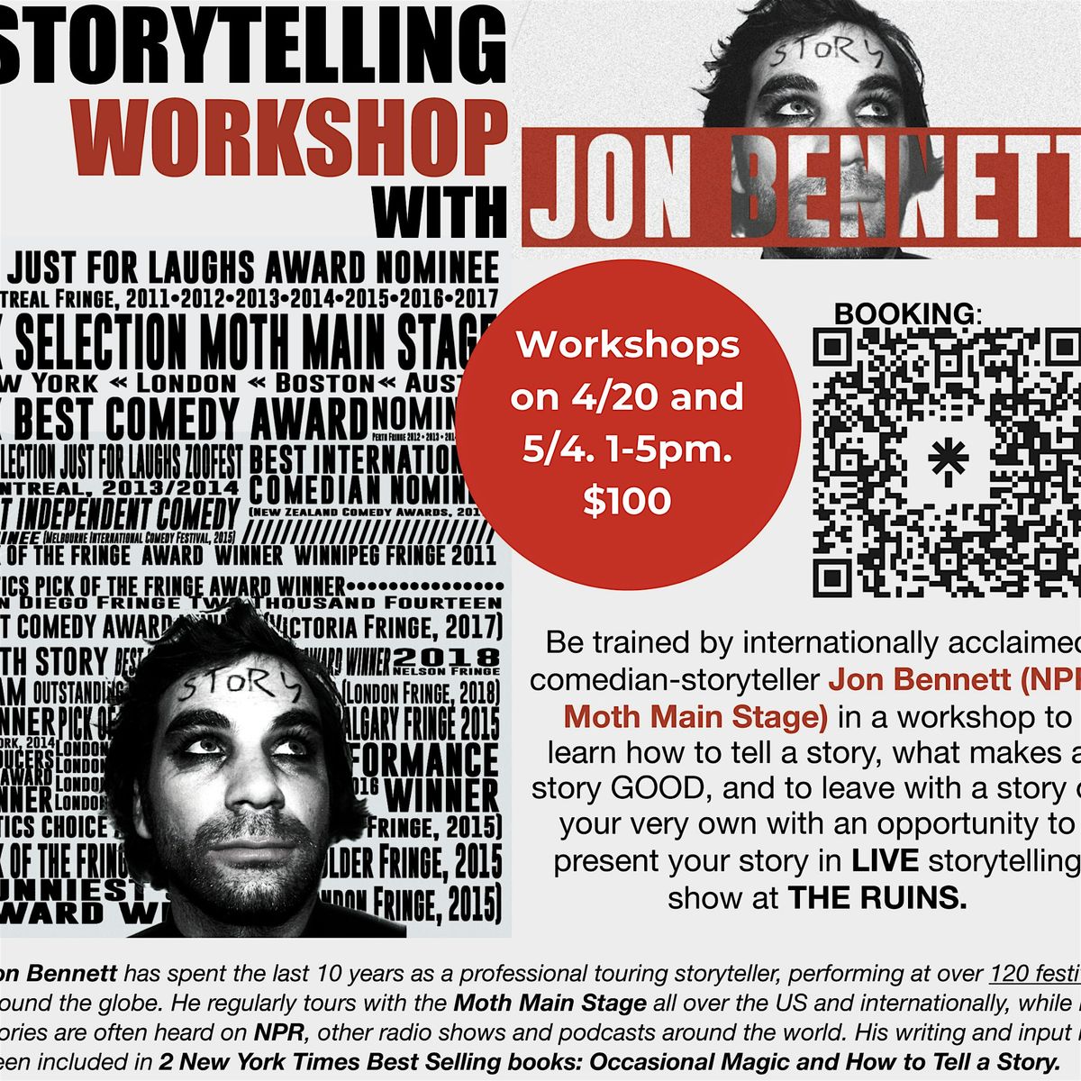 Storytelling Workshop with Pro Comedian-Storyteller Jon Bennett | Event in Hood River | AllEvents