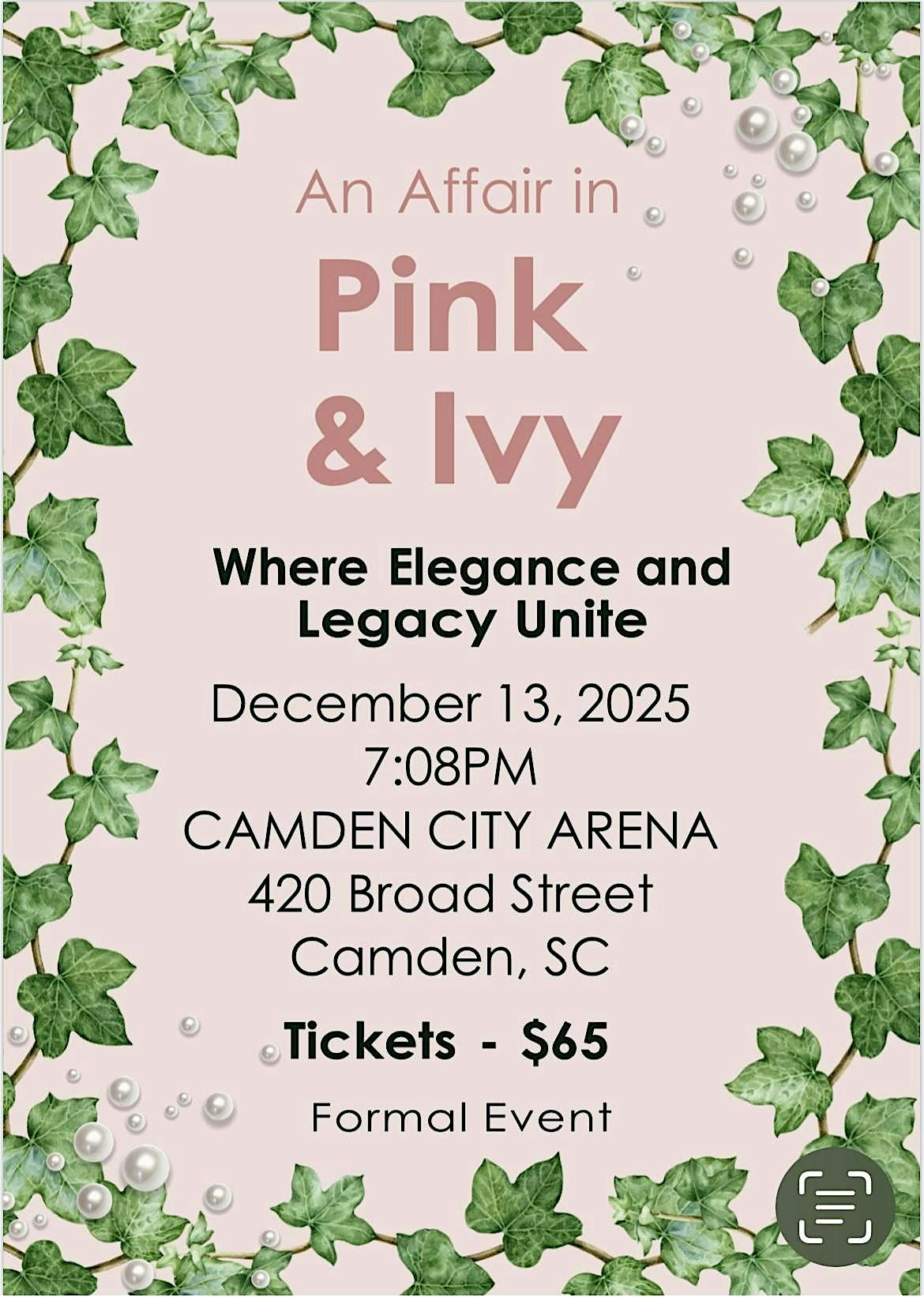 An Affair in Pink & Ivy, 13 December | Event in Camden | AllEvents