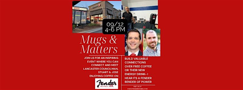 Mugs & Matters- Meet Neighbors and Lancaster Councilman, 12 September | Event in Indian Land | AllEvents