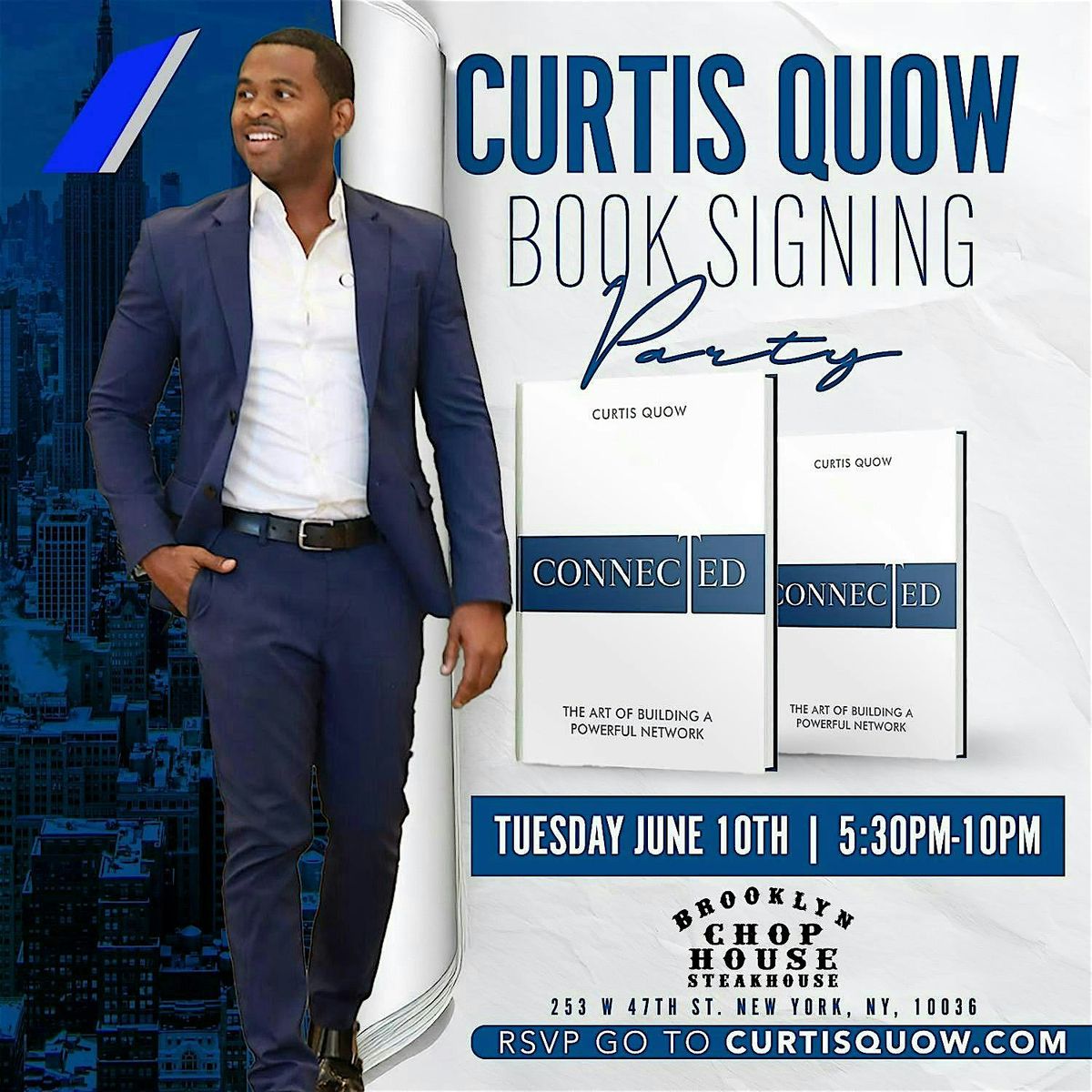 Brooklyn Chop House Summer Rooftop -  Curtis Quow Exclusive Book Signing, 10 June | Event in New York | AllEvents